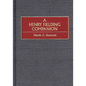 A Henry Fielding Companion - Hardcover