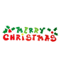 Wide Window Gel Clings - Merry Christmas Holly