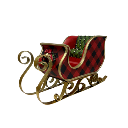 Resin & Metal Holiday Sleigh - Large