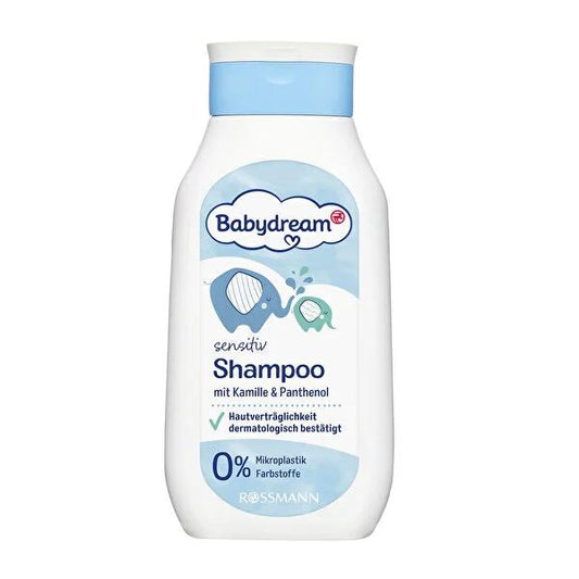 Babydream Gentle Baby Shampoo with Chamomile Extract - Vegan, Hypoallergenic, Dermatologically Approved - 8.45 fl oz