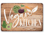 Vegan Kitchen - Metal Sign