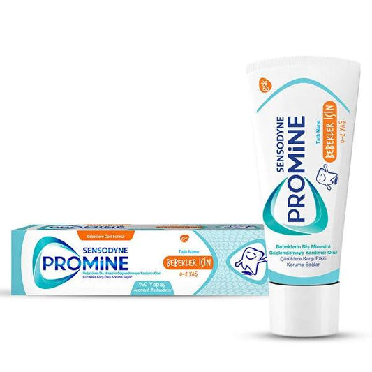 Sensodyne Promine Baby Toothpaste for Infants 0-2 Years, Gentle Oral Care, Fluoride Protection - 1.69 fl oz