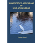 Significance and Means of Self-Knowledge - Paperback