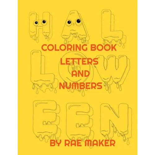 Halloween Coloring Book Letters and Numbers - Paperback