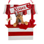 Dog Kisses - Kissing Booth Ornament -  German Shepherd