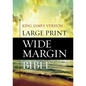 Large Print Wide Margin Bible-KJV - Hardcover
