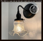 Sweet Ruffle Antique 1950's Glass Wall Sconce Light Fixture