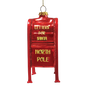 Letters For Santa Mailbox Glass Christmas Ornament