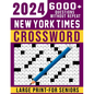 2024 New York Times Crossword For Seniors Large Print: 101 Easy to Medium Puzzles 2024 New Edition, Awesome Crossword Puzzles Book with Solutions - Paperback