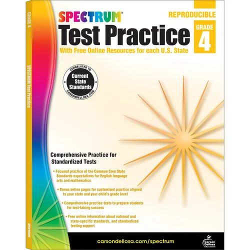 Spectrum Test Practice, Grade 4: Volume 64 - Paperback