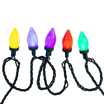 100L Multicolor LED Opaque C7 String Lights On Spool