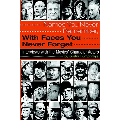 Names You Never Remember, with Faces You Never Forget - Paperback