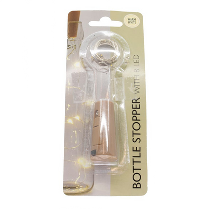 8-Light LED Fairy Light Bottle Stopper - Warm White