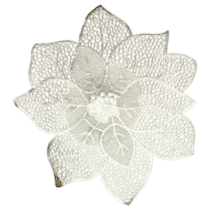 Poinsettia Placemat - 17 Inches - Gold