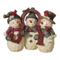 Snowman Trio holding JOY