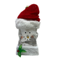 Lighted Snowman Cube with Santa Hat Ornament