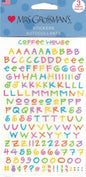 Multi Color Coffee House Alphabet Stickers