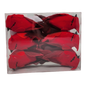 Set of 6 Clip-on Cardinal ornament - 4.5 Inch