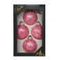 Krebs Value Glass Ball 4 pack - Sugar Ice on Pink