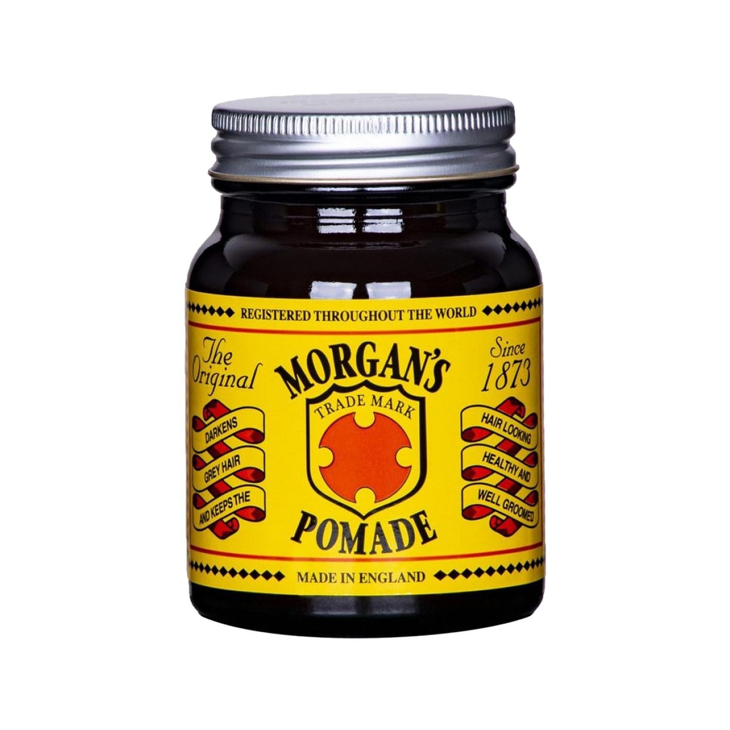 Morgan's Hair Darkening Pomade Yellow Label - Darkens & Styles Hair, 100g