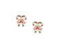 Gold  CandyCane with Ribbon - Earrings