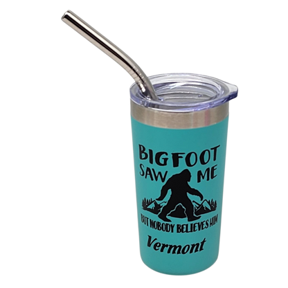 Vermont Bigfoot Stainless Steel 2oz Shooter  - Aqua
