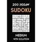 200 Jigsaw Sudoku Medium With Solution: Puzzle Book,9x9, 2 puzzles per page - Paperback