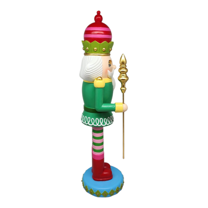Resin Nutcracker with Moving Digital Eyes - 19 Inch
