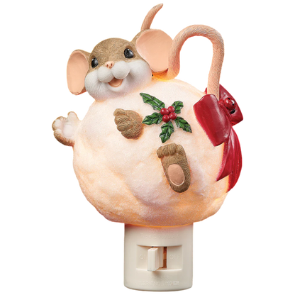 Mouse in a Snowball Night Light
