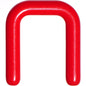 12G 1/2 Red Flexible Bioplast Square Septum Retainer