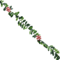 Whimsical Holly Garland - Mushroom Accents