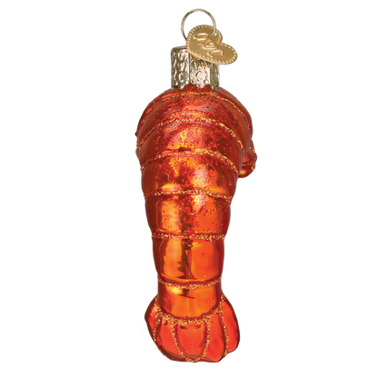 Shrimp Glass Ornament