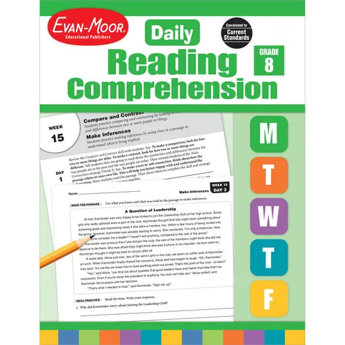 Daily Reading Comprehension, Grade 8 Teacher Edition - Paperback