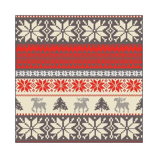 Paper Cocktail Napkin - Nordic Winter - Cream