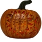 Pumpkin B/O Lighted Resin Cutout