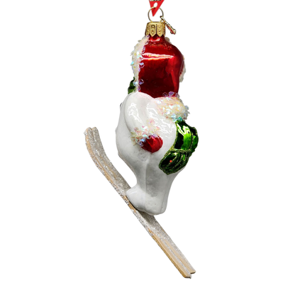 Wooshing - Skiing Snowman Ornament