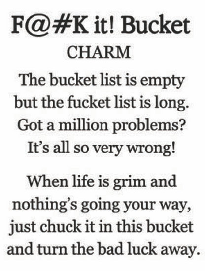 F@#K It Bucket Charm