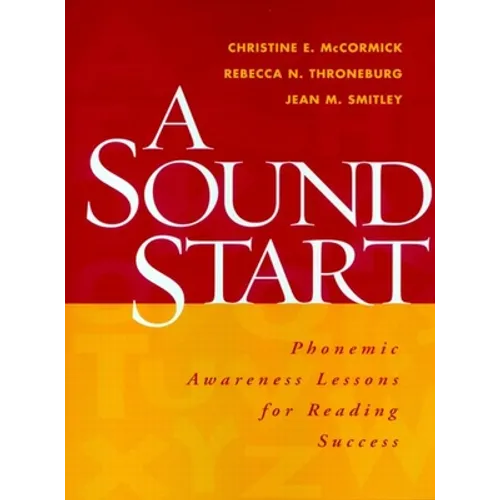 A Sound Start: Phonemic Awareness Lessons for Reading Success - Paperback