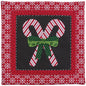 Candycanes And Snowflakes Quilted Placemat
