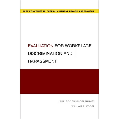 Evaluation for Workplace Discrimination and Harassment - Paperback