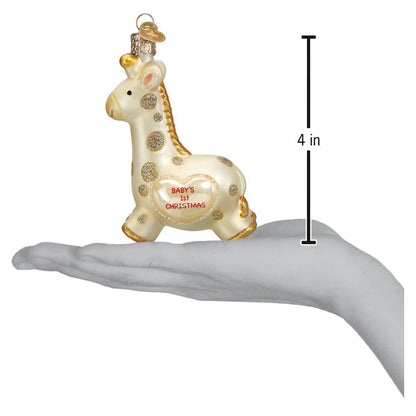 Babys First Christmas Giraffe Ornament