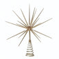 Gold  Burst Tree Topper with Spike on Spring - 15 inch