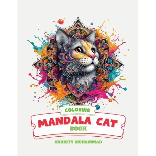 Mandala Cat Coloring - Paperback