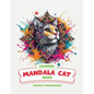 Mandala Cat Coloring - Paperback