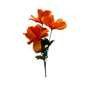 13 inch Faux Orange Cosmos Flower Bouquet