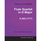 Flute Quartet in D Major - A Score for Flute, Violin, Viola and Basso K.285 (1777) - Paperback