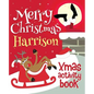 Merry Christmas Harrison - Xmas Activity Book: (Personalized Children's Activity Book) - Paperback