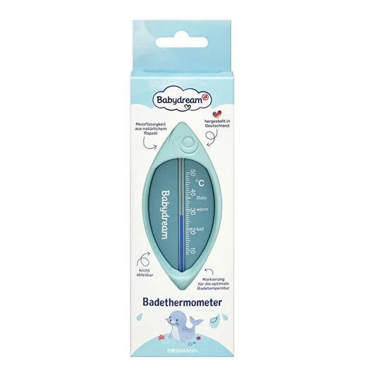 Babydream Baby Bath Thermometer - Mercury-Free, Fish-Shaped Design for Safe Bath Time