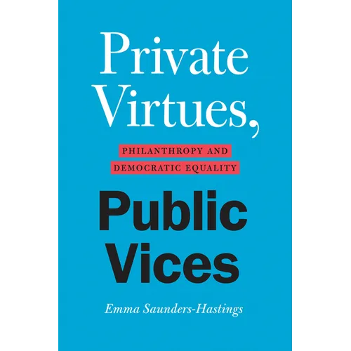 Private Virtues, Public Vices: Philanthropy and Democratic Equality - Paperback