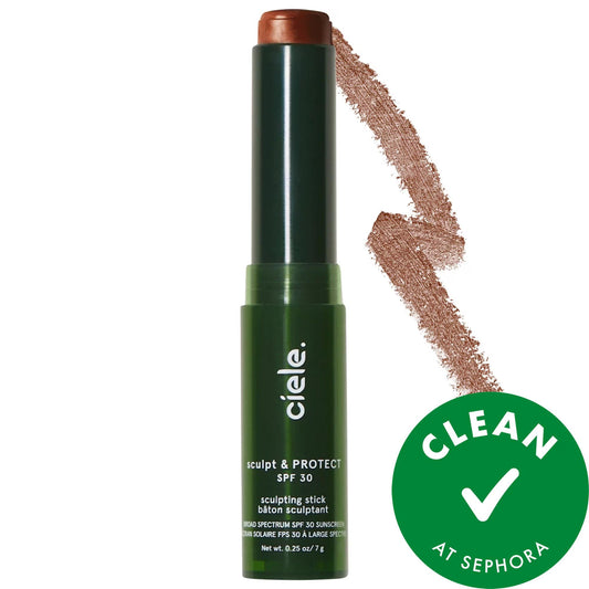 Sculpt & Protect - SPF 30+ Bronzing Cream Contour Stick for Natural Satin Finish, Gluten-Free & Cruelty-Free